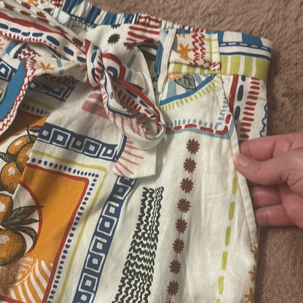 Colorful Patterned Wide-Leg Pants - Picture 3 of 5